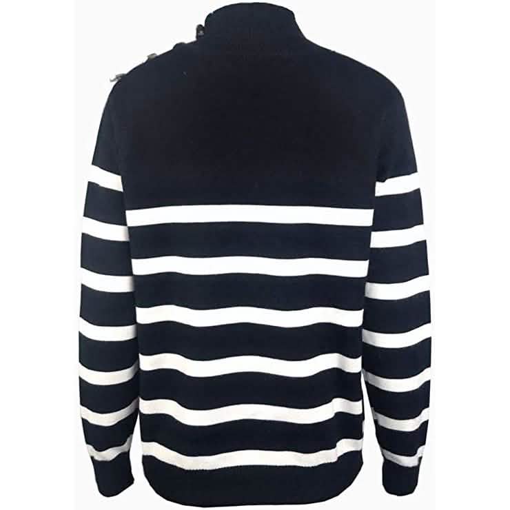 Women's Casual Long Sleeve Crewneck Patchwork Knit Sweater Top