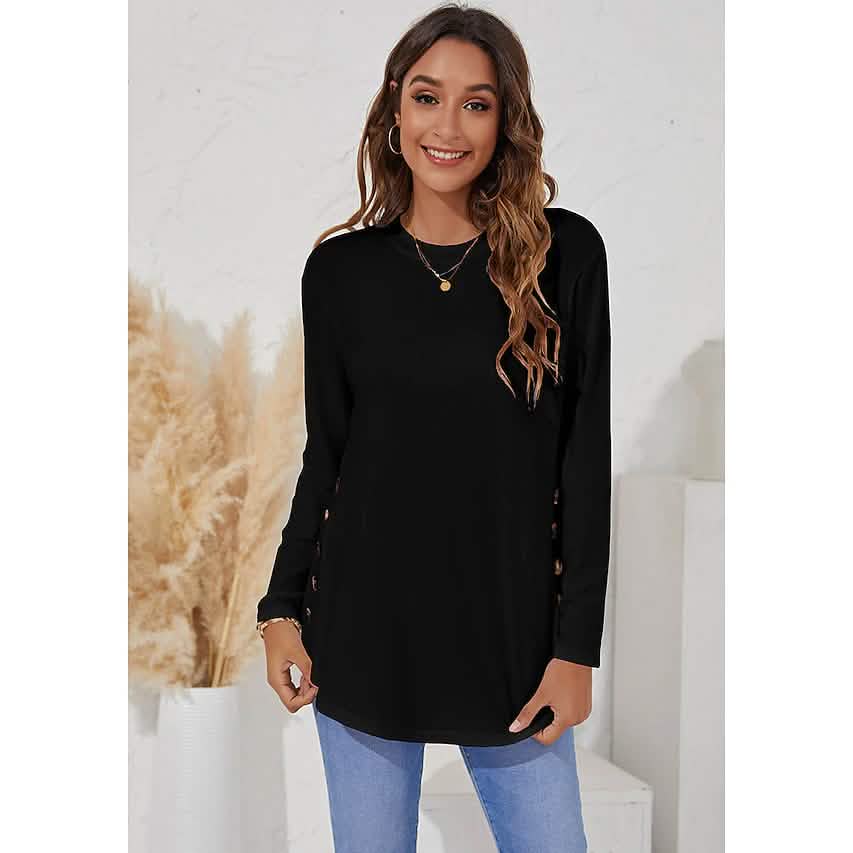 Women's Long Sleeve Crew Neck T-Shirt