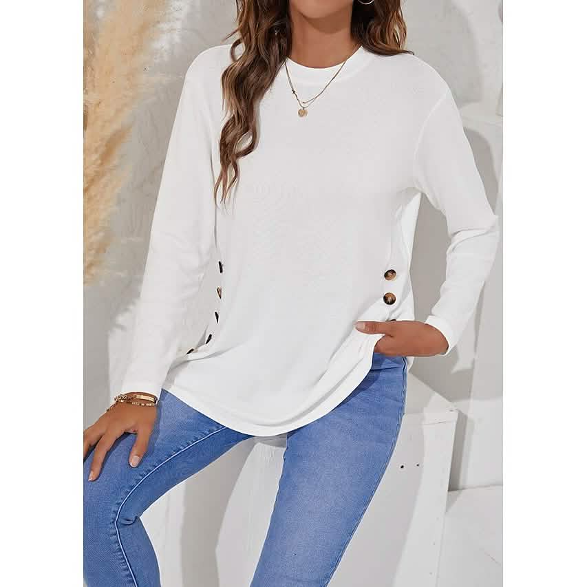 Women's Long Sleeve Crew Neck T-Shirt