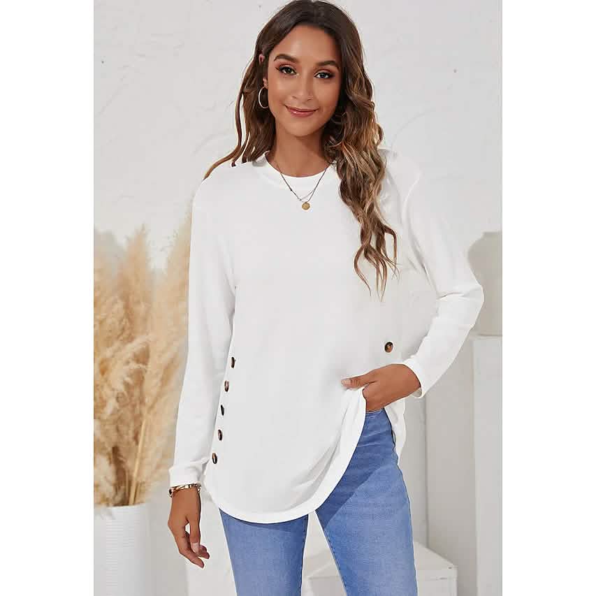 Women's Long Sleeve Crew Neck T-Shirt